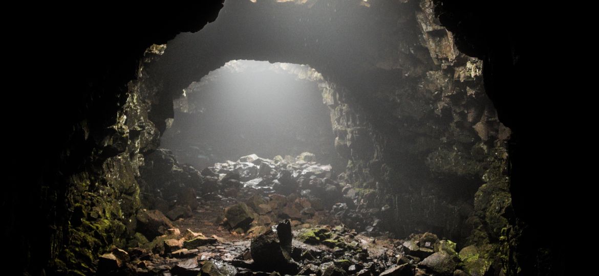 Raufarhólshellir lava tube, South Iceland