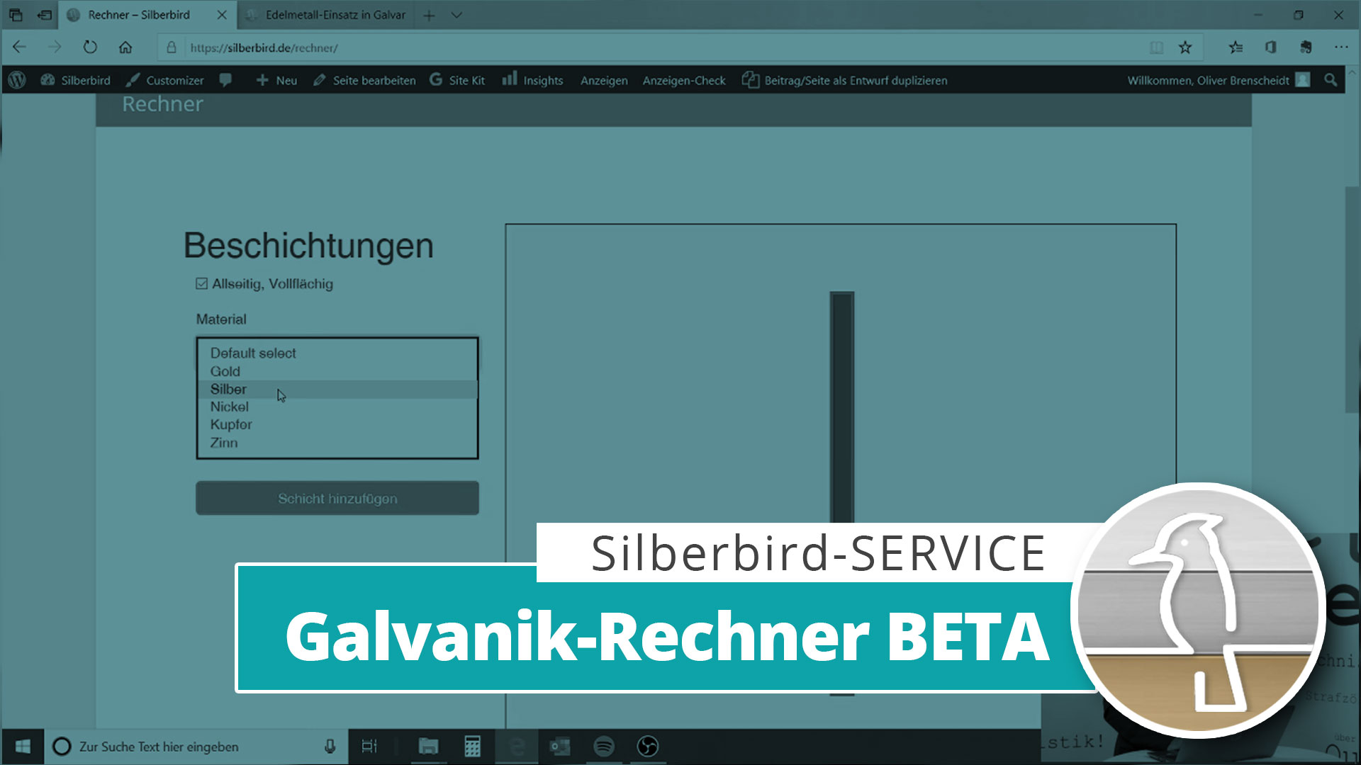 Read more about the article Silberbird Service: Galvanik-Rechner BETA